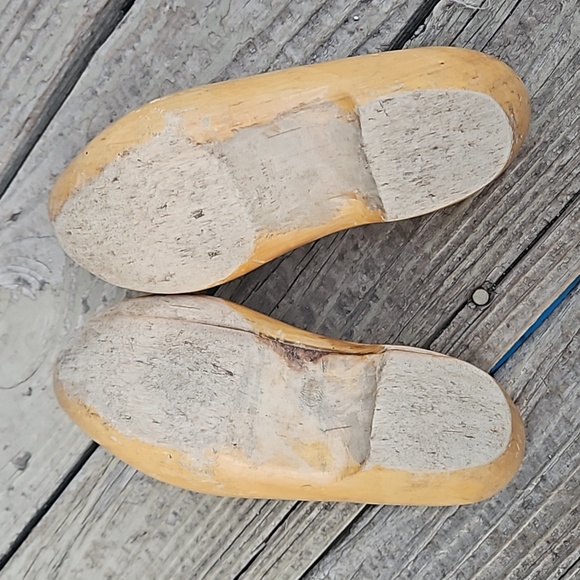 Vtg Wooden Shoes Clogs Tulip Festival Holland Dutch Netherlands - Picture 5 of 7